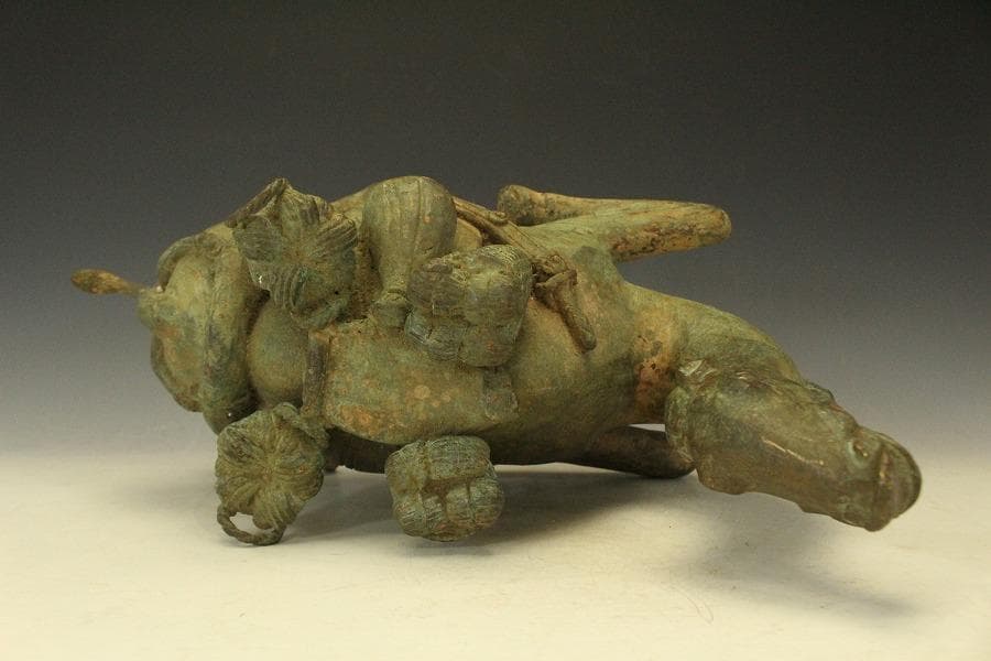 中国美術 青銅 駱駝 置物(LC746)