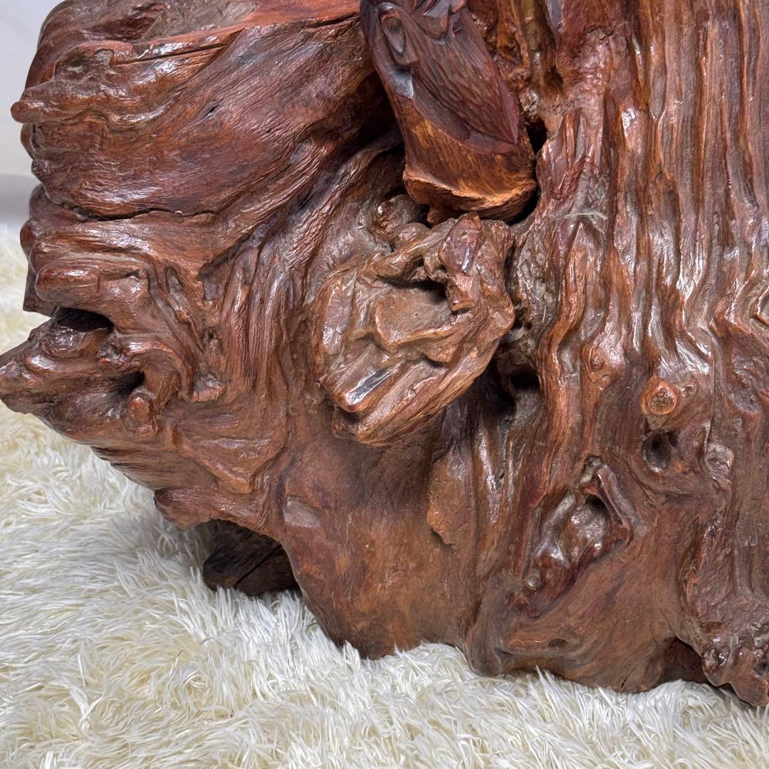 福禄寿　置物　天然木　木の根　木彫