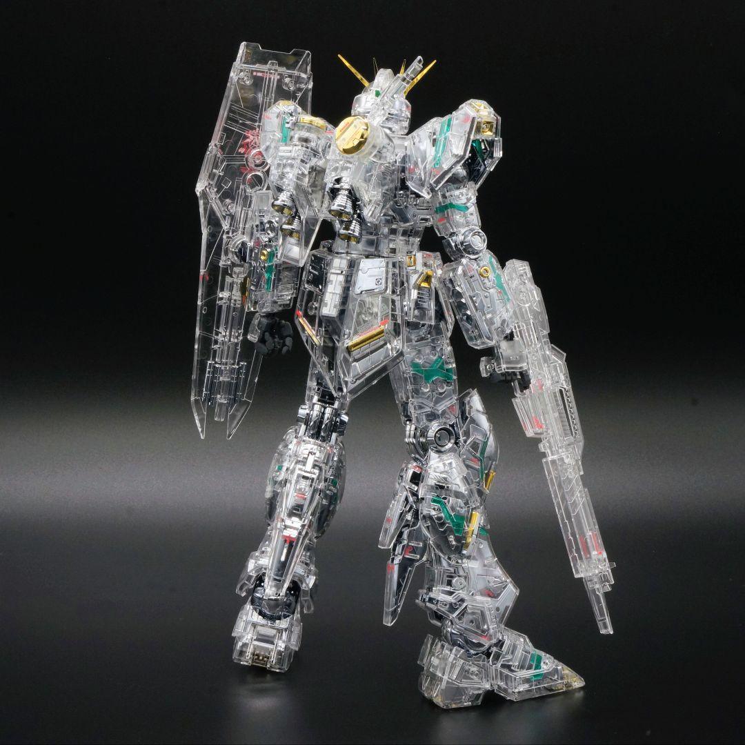 完成品【メッキ加工】MG νガンダム ver.ka メカニカルクリア 制作 限定