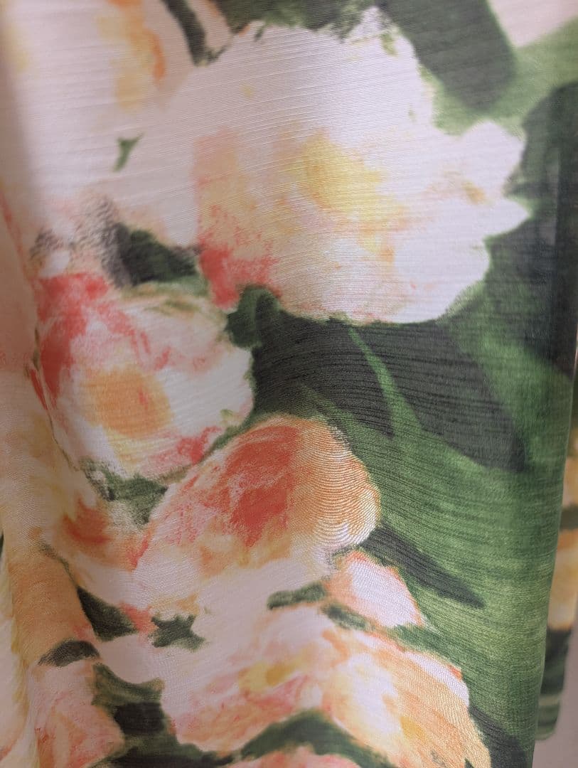 (未使用品タグ付き)エムズグレイシー40 　　お花プリントスカート