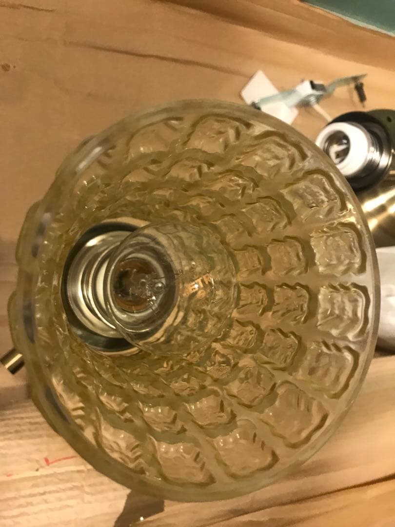 美品シーリングライト（シャンデリア）ガラス4灯ビーカンパニーb-company