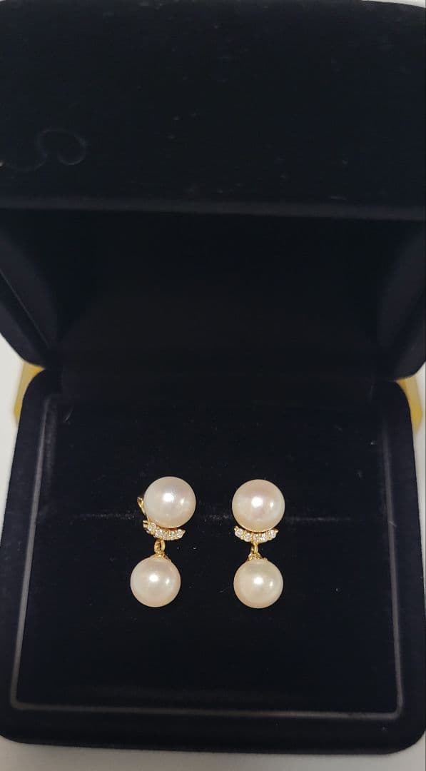 森さま専用　K18 パールピアス 両耳 キャッチ含む 18金 本真珠 小ぶり