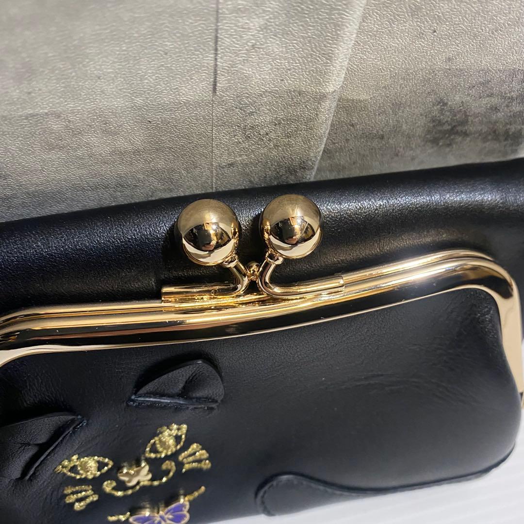 【極美品】ANNA SUI　マイティティ　２つ折財布　ブラック