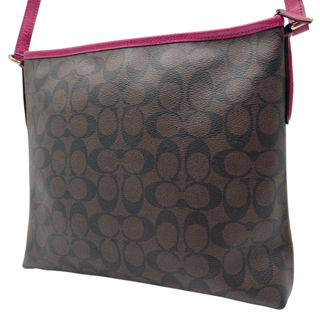 COACH F34938 シグネチャー ショルダーバッグ 斜め掛け PVC