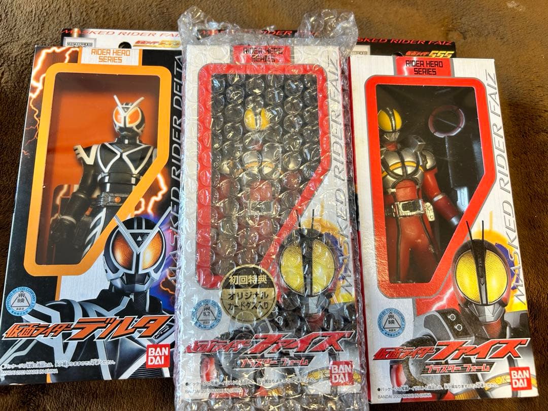 仮面ライダーファイズ ソフビ 当時品 19体セット