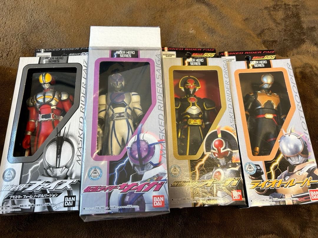 仮面ライダーファイズ ソフビ 当時品 19体セット