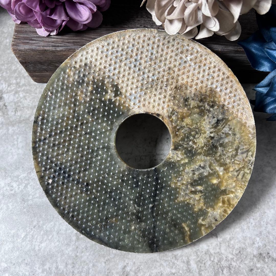 【中国古玩】玉璧　16cm 玉壁　古玉　玉石