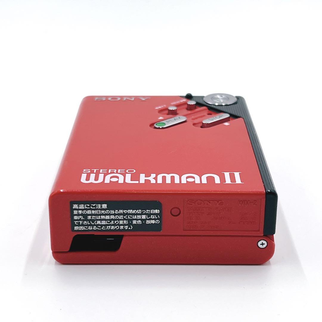 【超美品】 SONY WALKMAN II WM-2 ウォークマン 赤