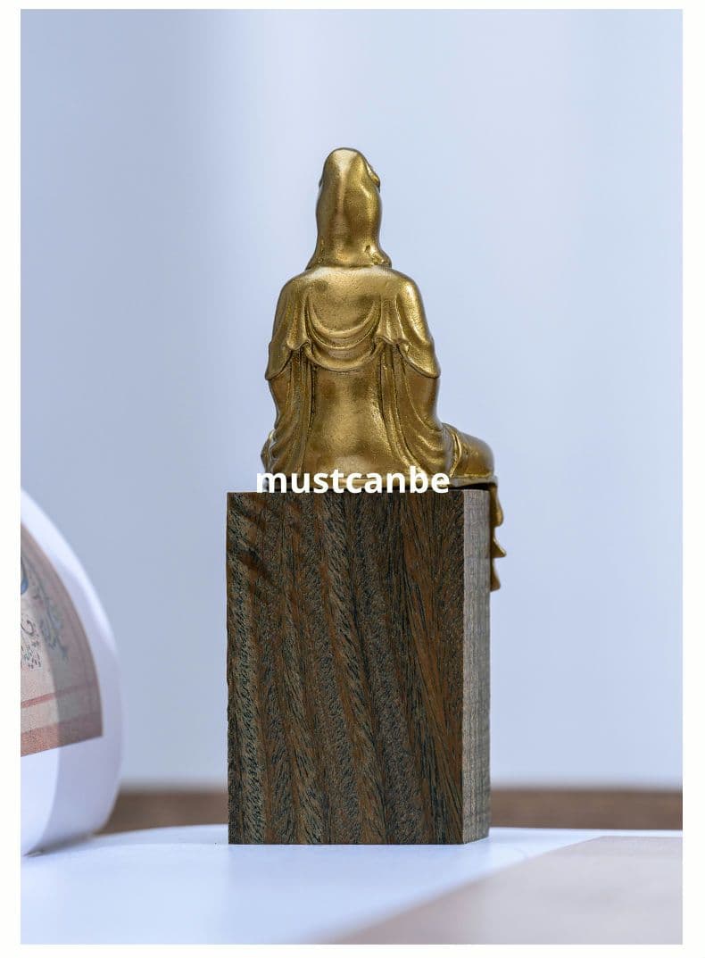 菩薩 観音菩薩 銅製 仏像 彫刻 置物 開運 風水置物 工芸品