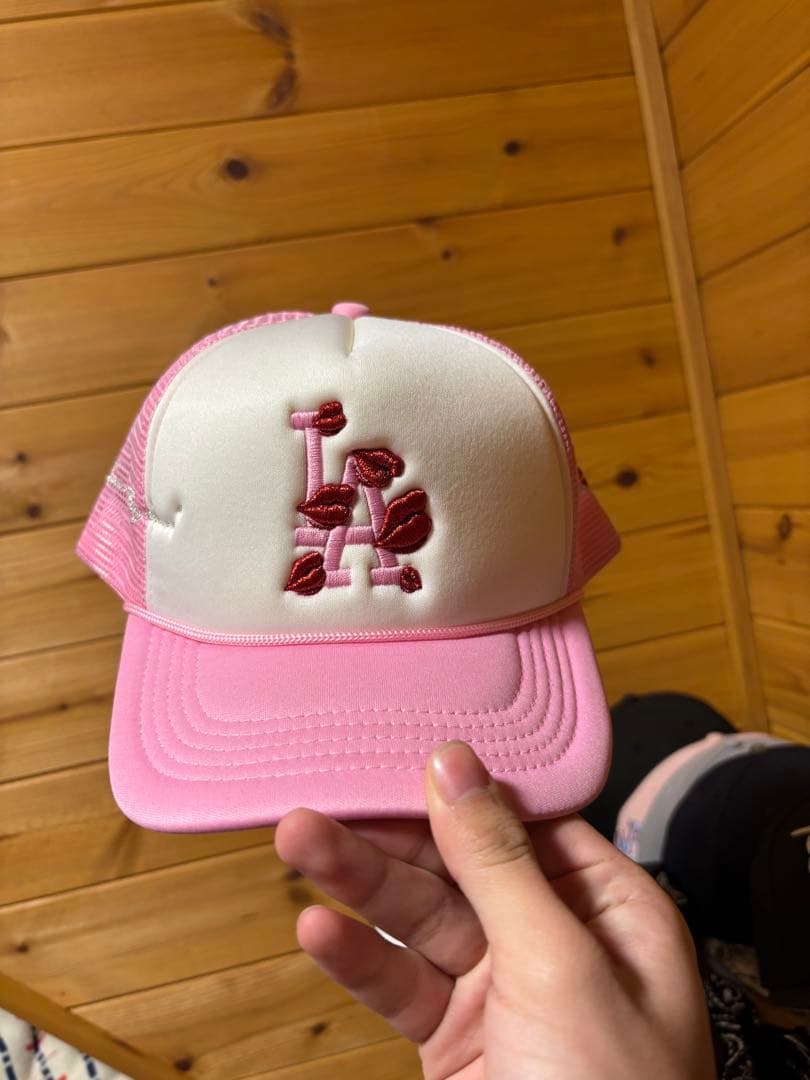 La Ropa ラロパ 正規品 ピンク色メッシュキャップ