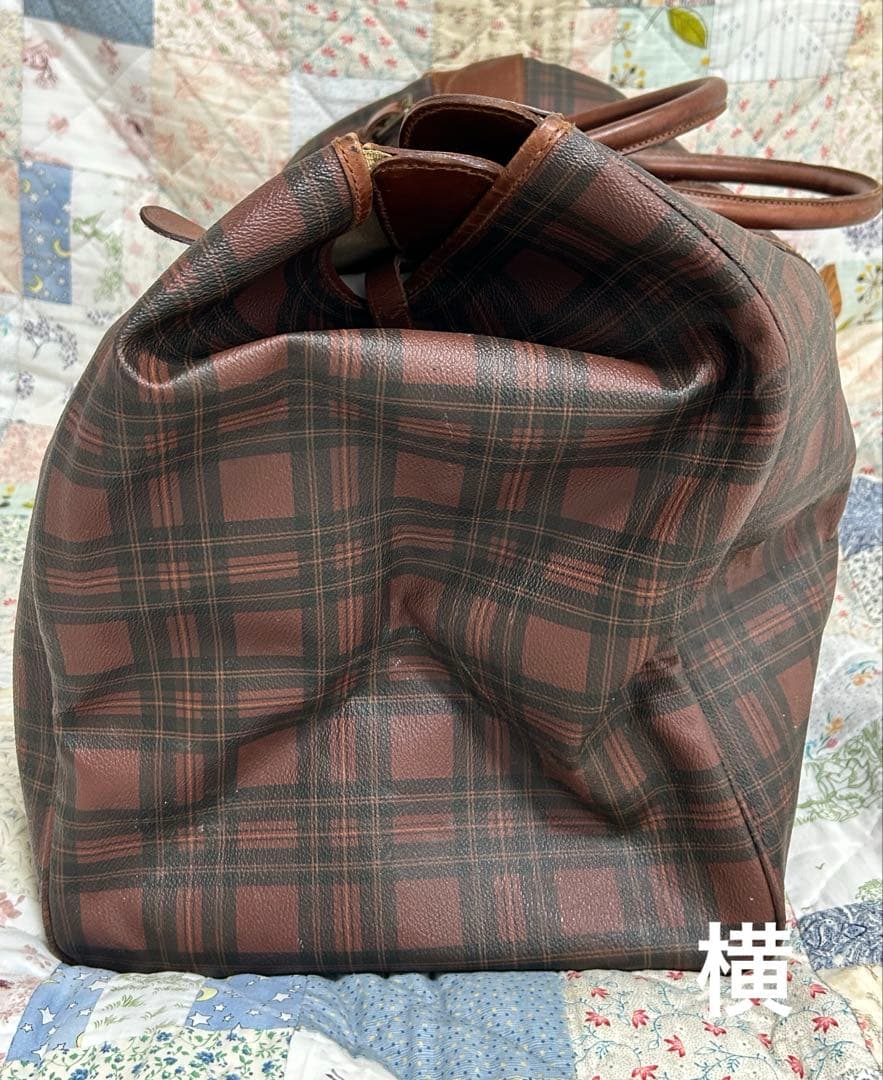 ラルフローレン　チェック柄 ボストンバッグ(大型)