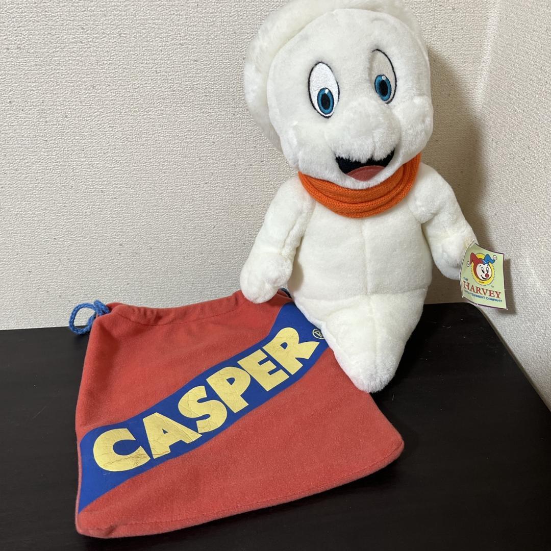 オレンジマフラーのキャスパーぬいぐるみ&巾着入り