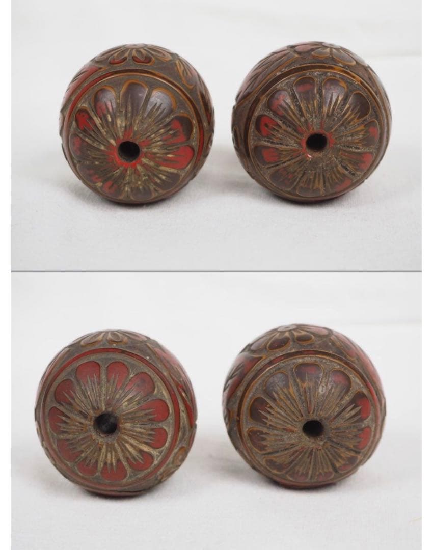 送料無料　時代物 　古い堆朱風鎮