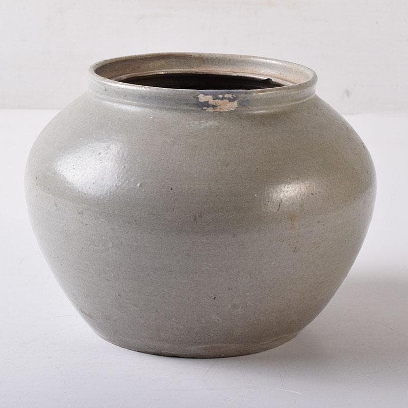 朝鮮美術　李朝　高麗青磁　壺　C　8244