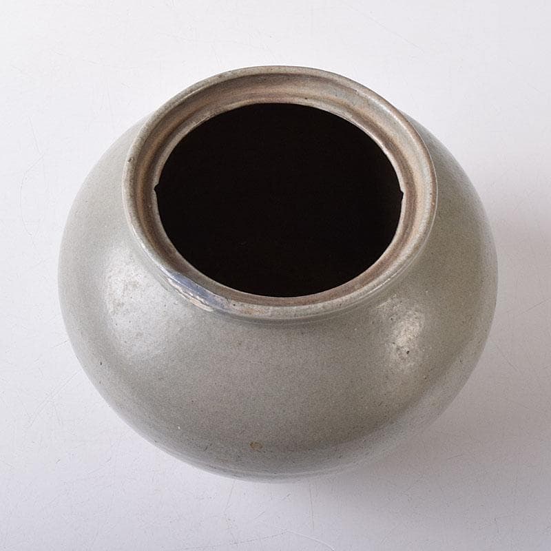 朝鮮美術　李朝　高麗青磁　壺　C　8244