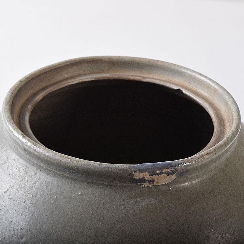 朝鮮美術　李朝　高麗青磁　壺　C　8244