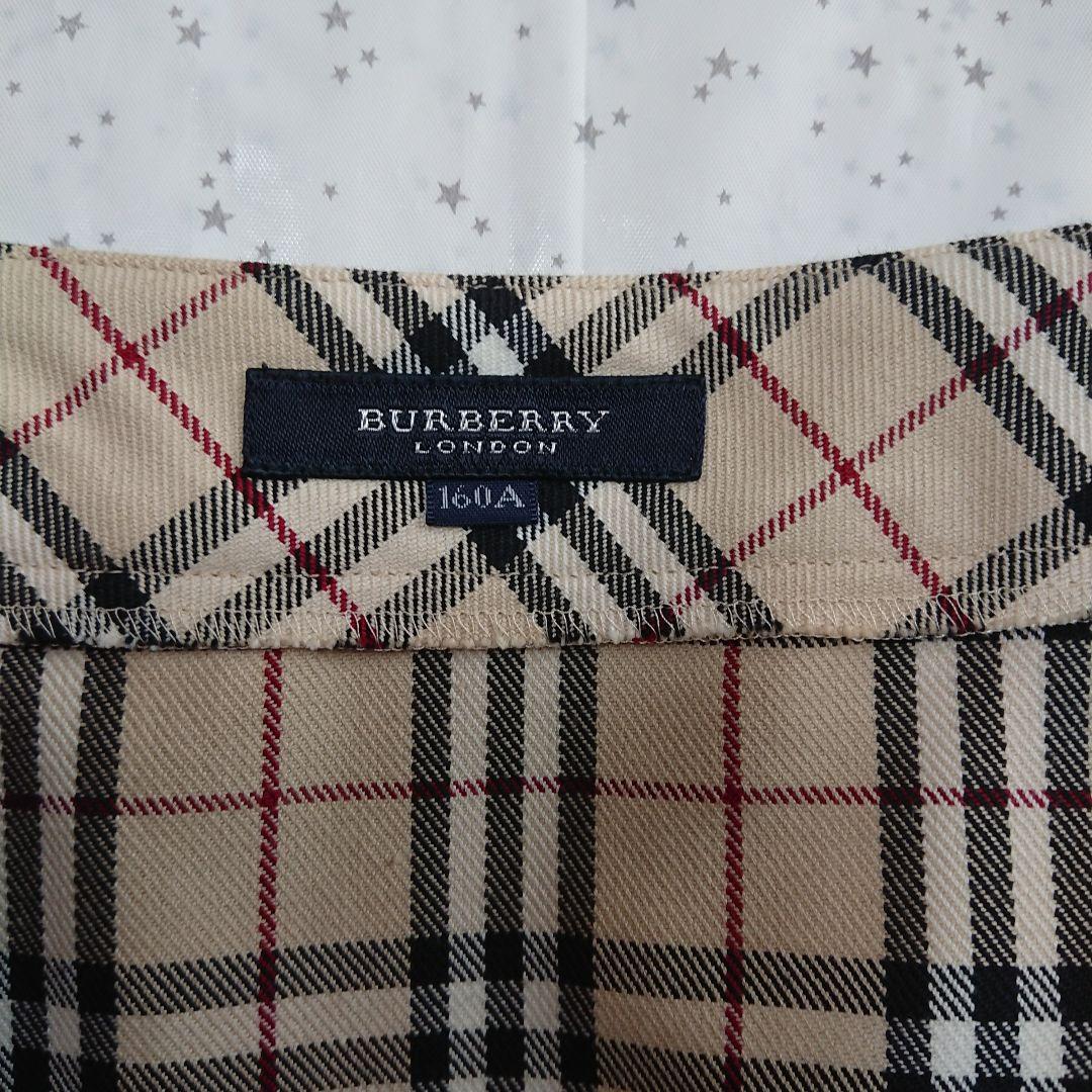 【新品未使用】BURBERRY/バーバリー ノバチェックミニスカート160Ａ