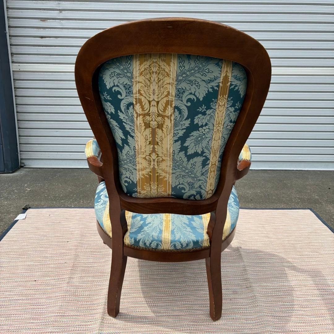 【送料込】アンティーク 家具　アームチェア 猫脚 猫足 椅子　1人掛けソファ