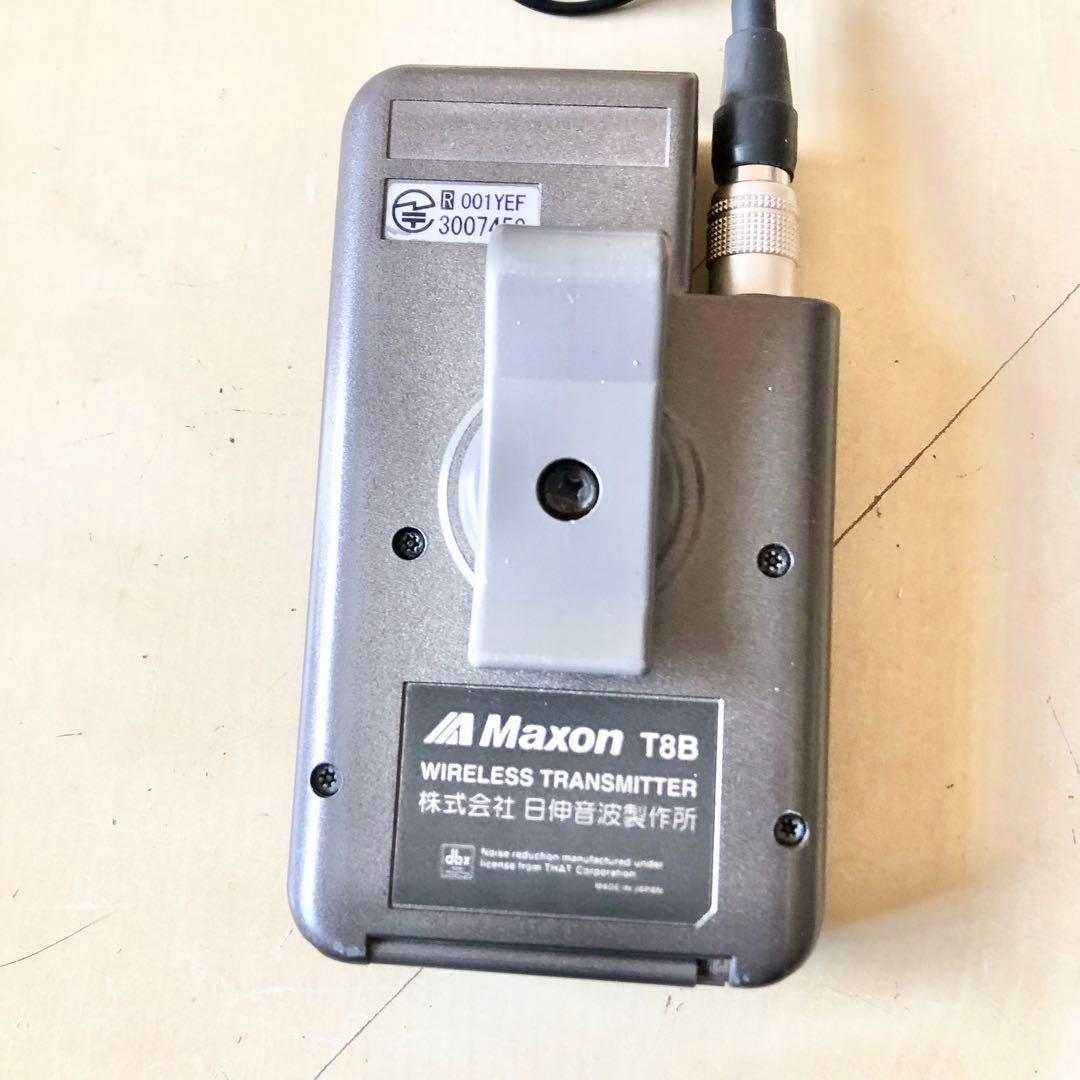 Maxon T8B ワイヤレストランスミッター ピンマイク付 4台セット