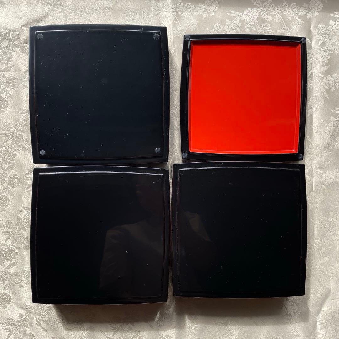 輪島塗 三段重 寿松沈金　うるし工芸 なかたに　共箱付き