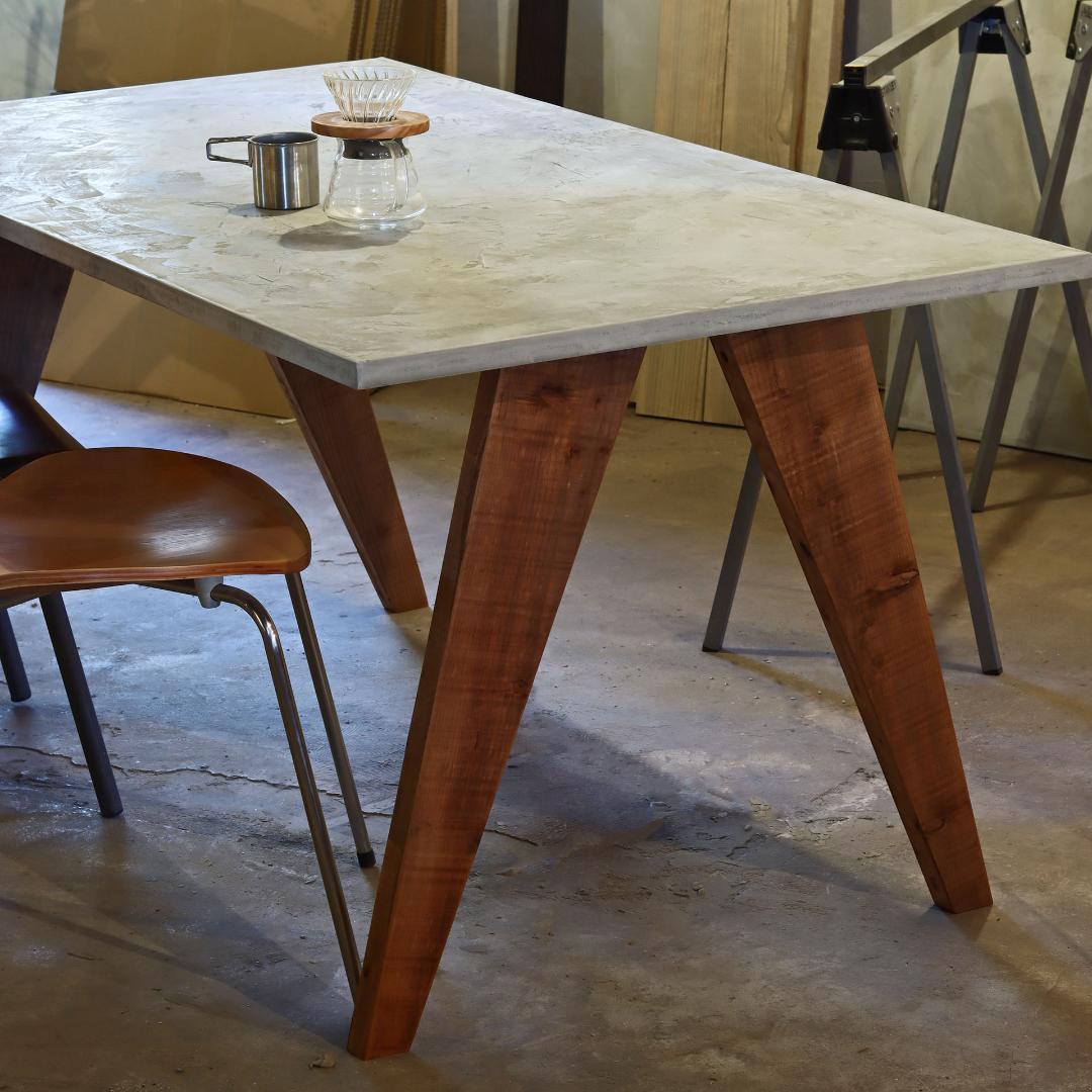 オーダー専用｜オフホワイト｜横幅130cm｜奥行80cm｜薄塗りモルタル