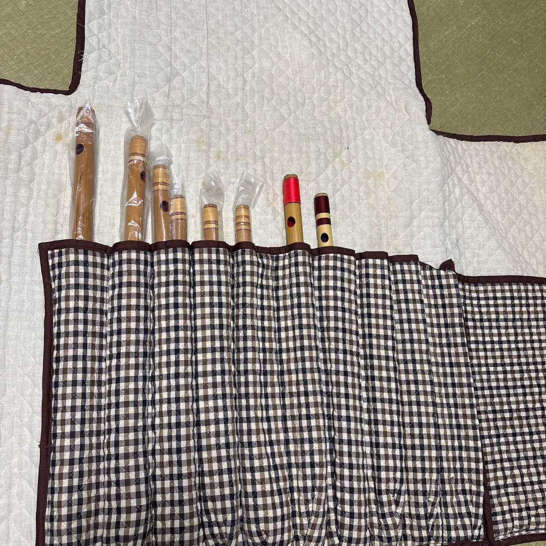 篠笛　８菅　ケース付き