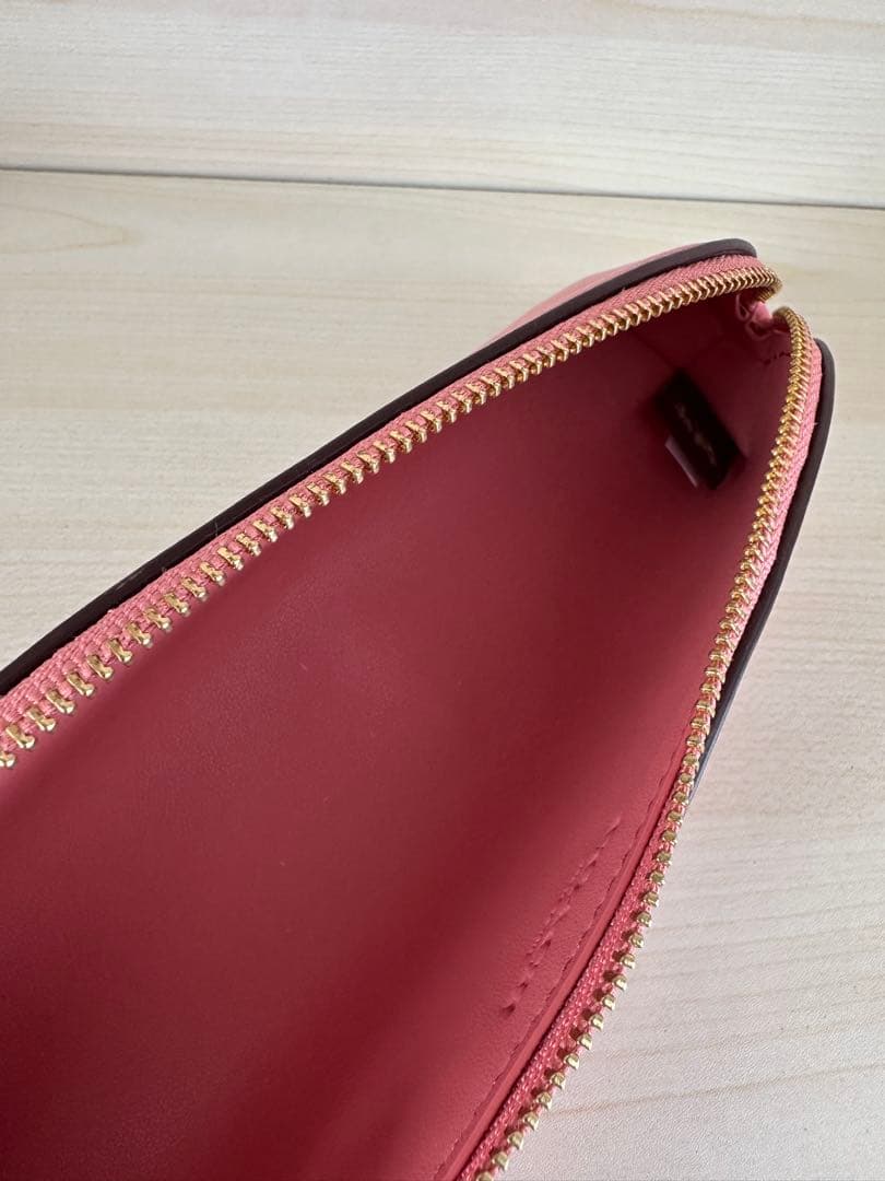 COACH コーチ 本革 レザー ペンケース CF152 タフィー ピンク新品