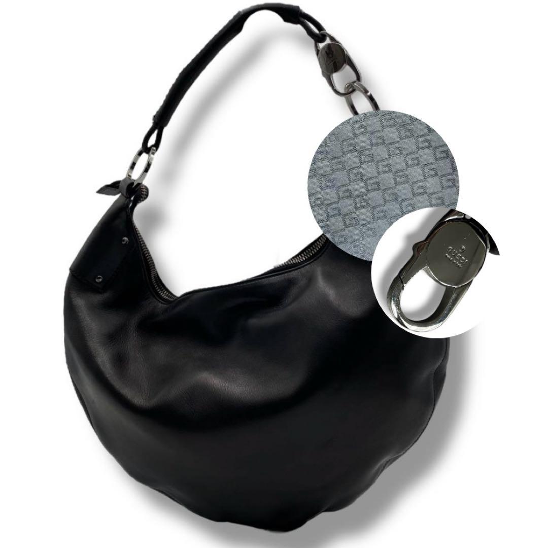 美品 GUCCI レザー archive Y2K GG バッグ ショルダー 希少