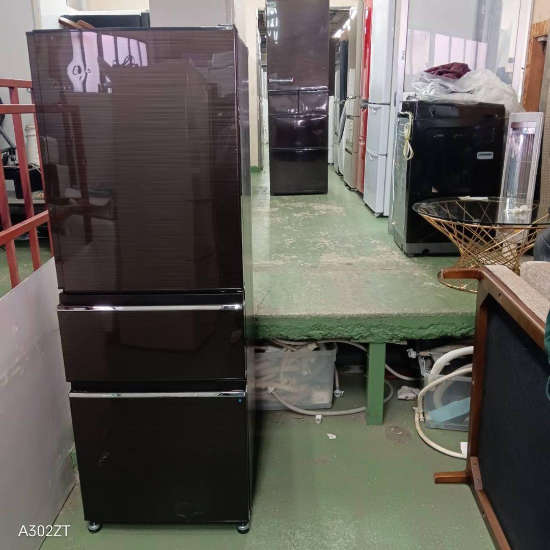 449 送料設置無料 三菱　自動製氷機能付き大型冷蔵庫　330L