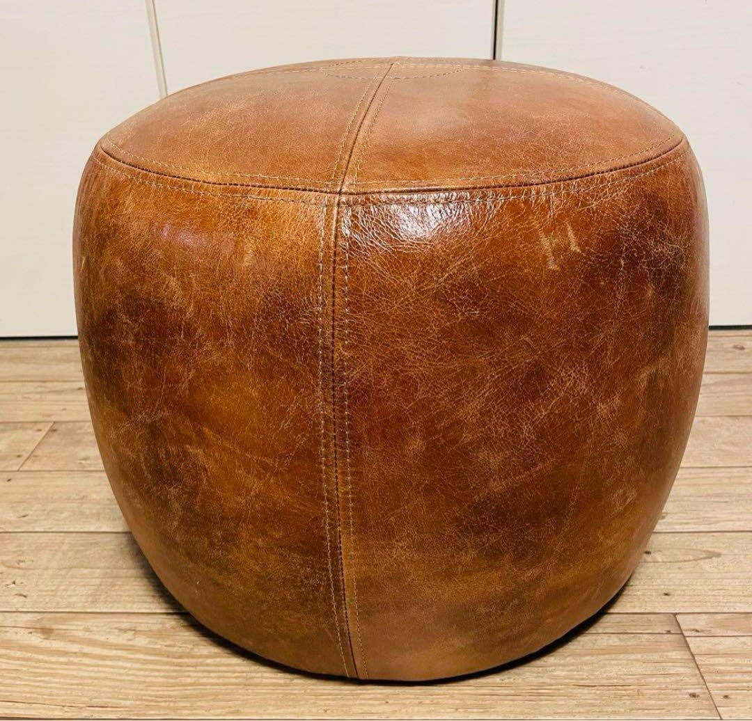 【良品】アクメファニチャー オーク レザースツール