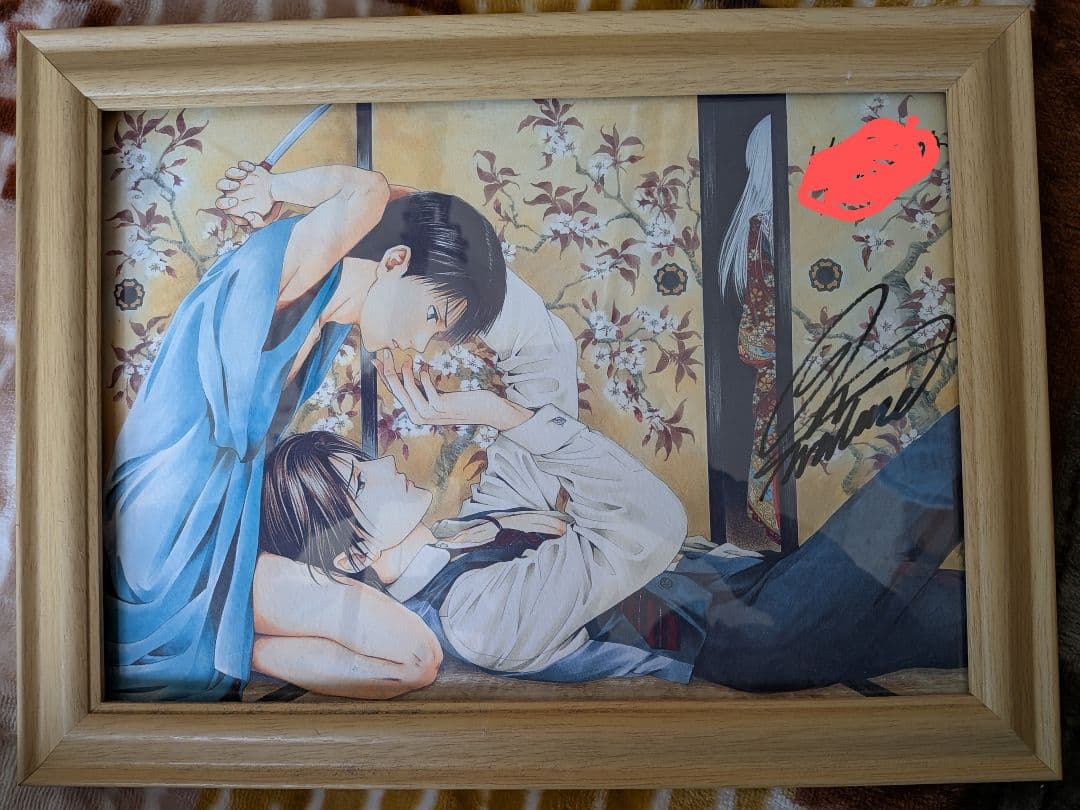 極美品！希少な渡瀬悠宇先生直筆サイン入り櫻狩り原画