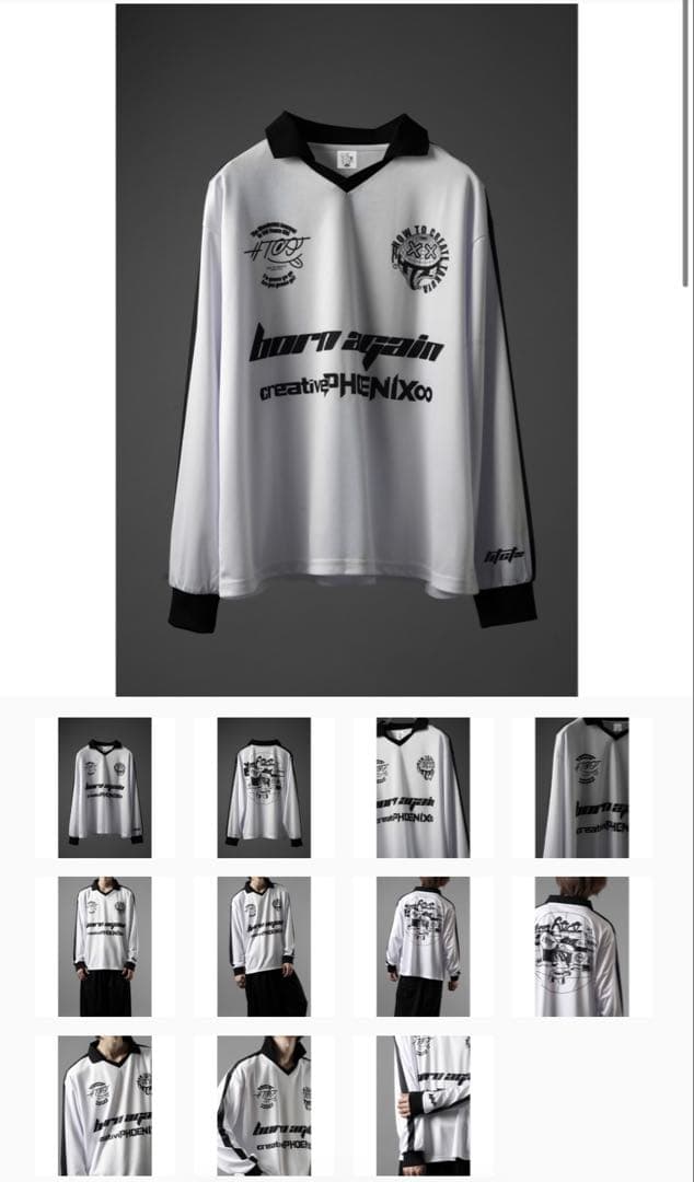 【新品】TAKUYA∞の創り方 フットボール シャツ/ホワイト L