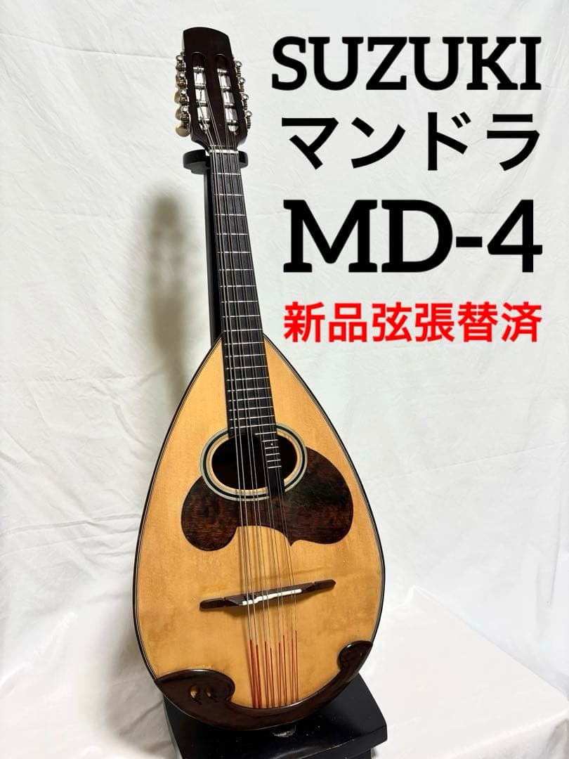 【新品弦張替済】SUZUKI マンドラ MD-4 8弦 オーバルボディ