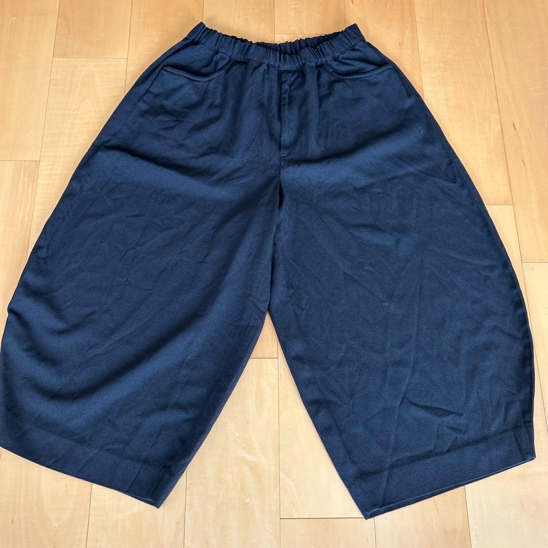 ブラックコムデギャルソン　ポリ縮　サルエルパンツ　ブラック　サイズM