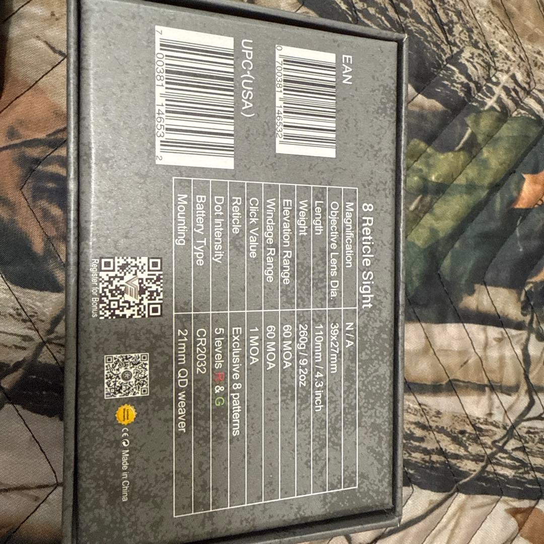 ベクタードットサイトVECTOR OPTIC レールマウント付き