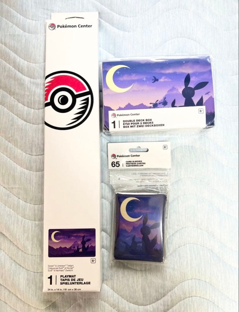 【海外ポケセン】イーブイ&ブラッキー　トワイライト　サプライ3点セット