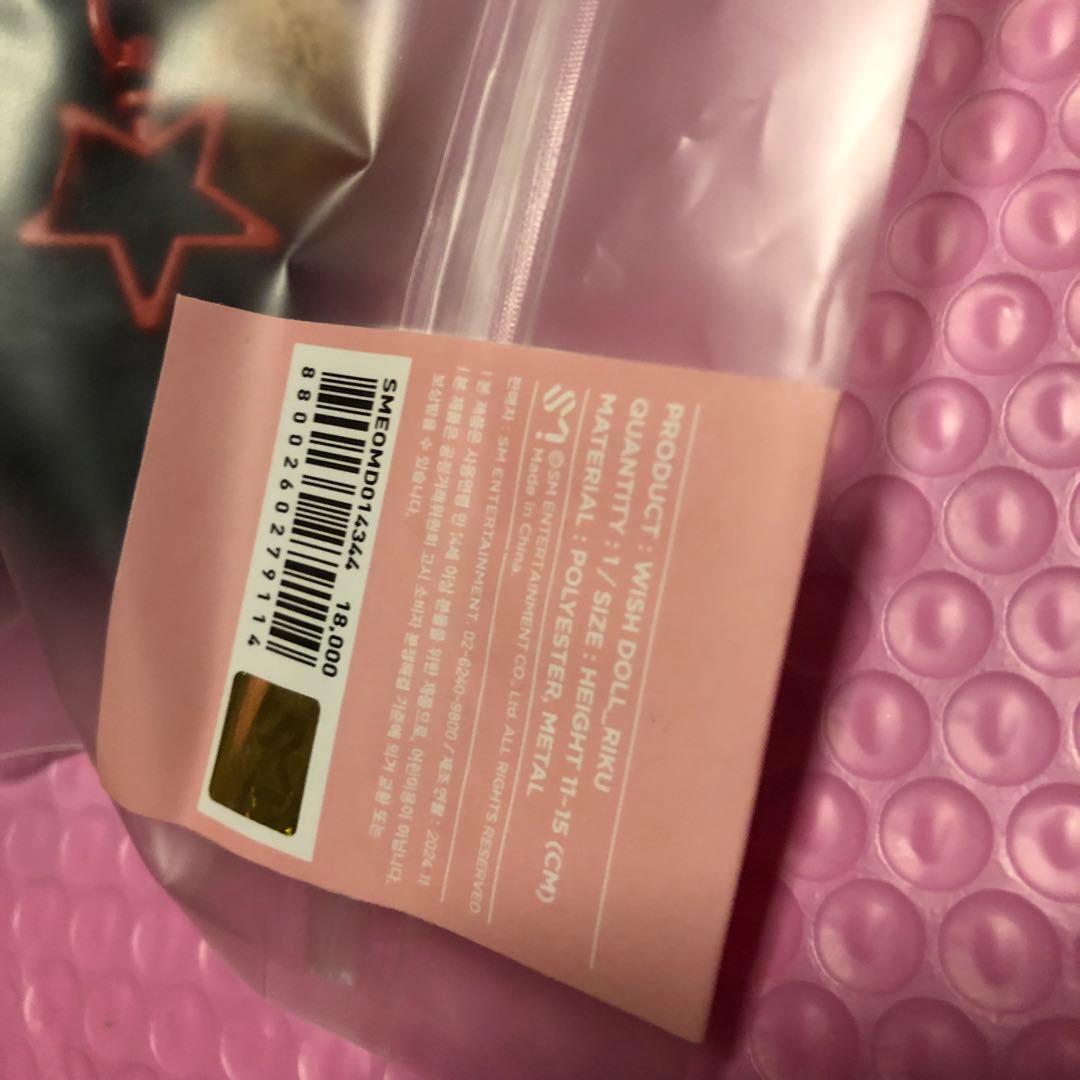 リク　ぬいぐるみ　NCTWISH WISHDOLL RIKUウィチュ未開封クリ