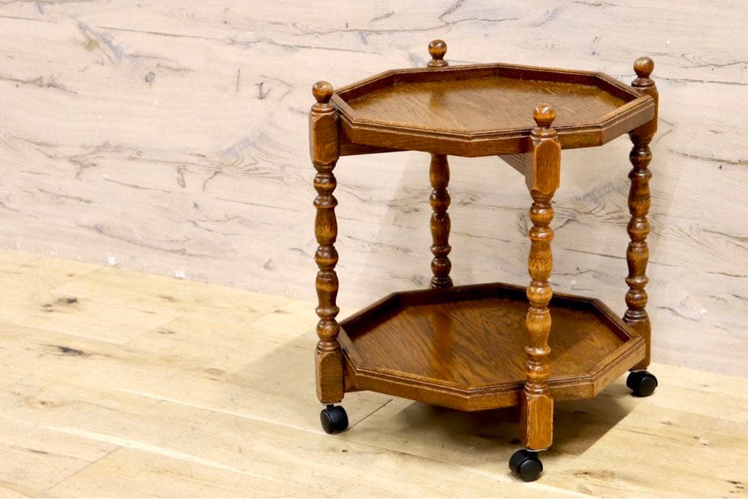 GMIK193○三越ブルージュ Brugge カントリーハウス 八角 ワゴン サ