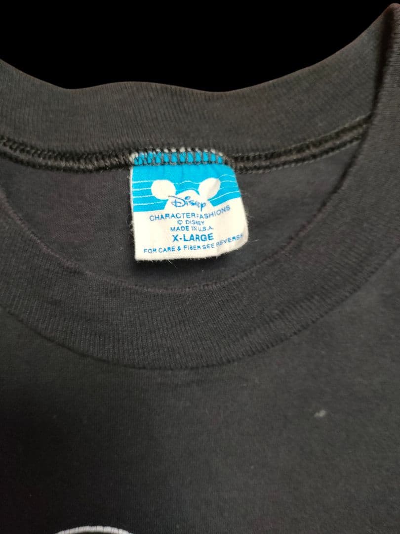 80s USA製 ミッキー ビンテージTシャツ 青タグ XL