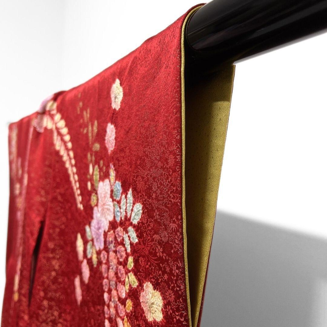 徳永憲峰　桐屋翠山工房　金通し　辻ヶ花模様　振袖　成人式 着物 032a p