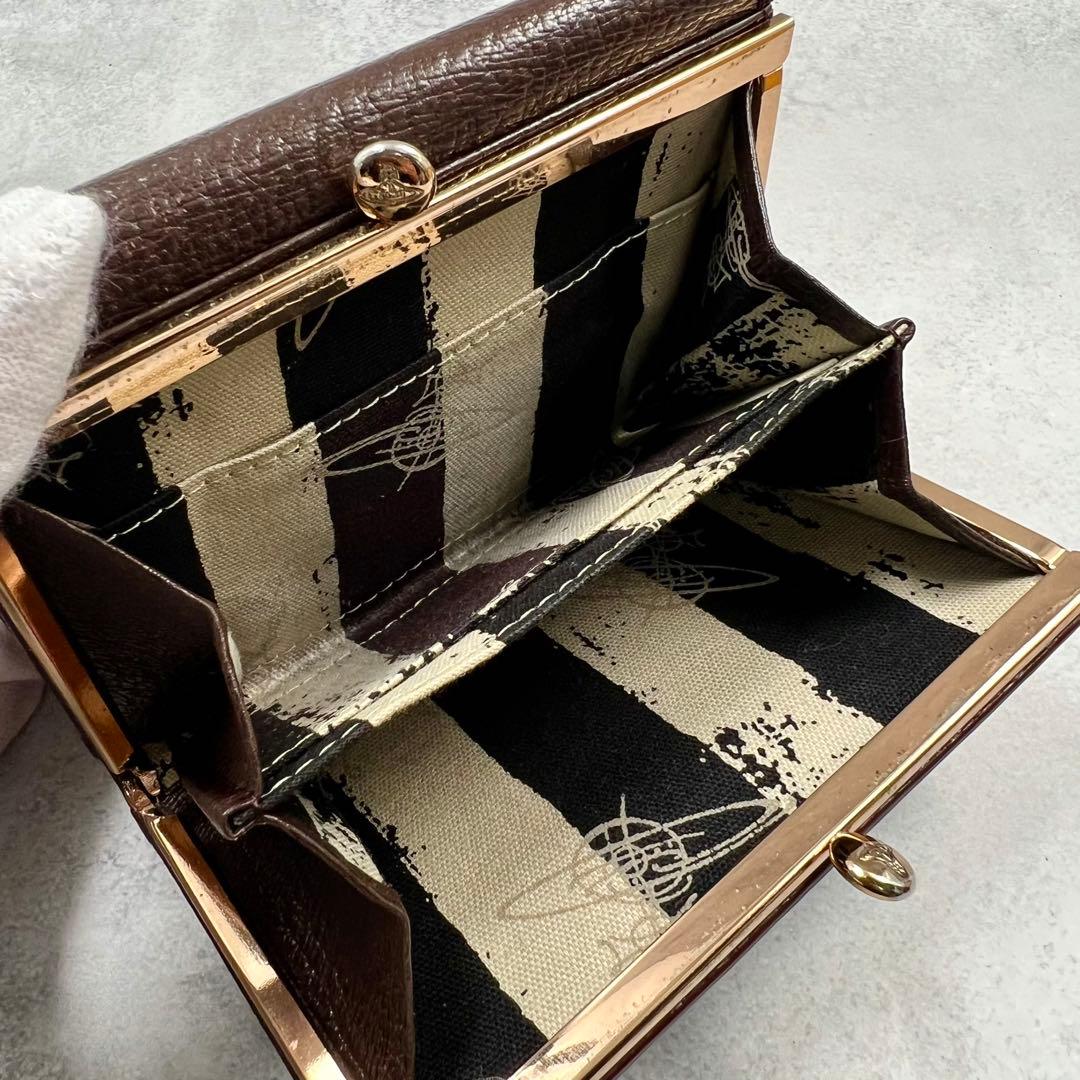 専用　Vivienne Westwood レザー ブラウン 折り財布 8179