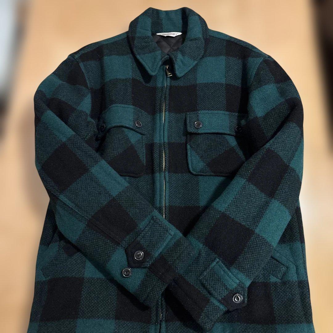 ファイブブラザー C.P.O ジャケット FIVE BROTHER　緑×黒　XL