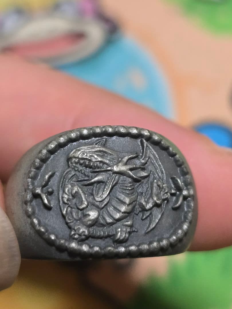 KONAMI移行期　遊戯王　青眼の白龍　景品　リング　指輪 1998年