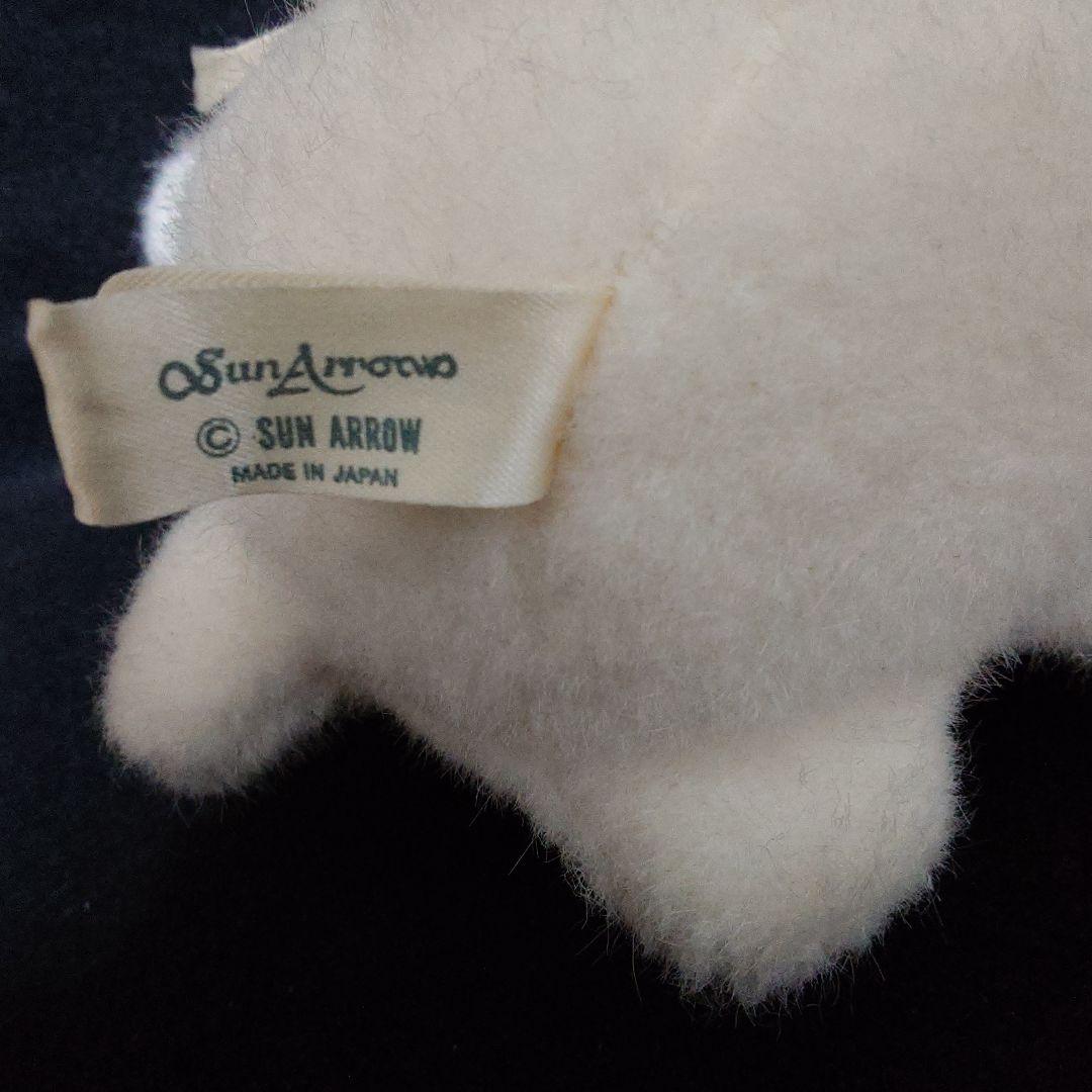 昭和レトロ　激レアぬいぐるみ　サンアロー社　ギンガムチェック　白クマ赤ちゃん