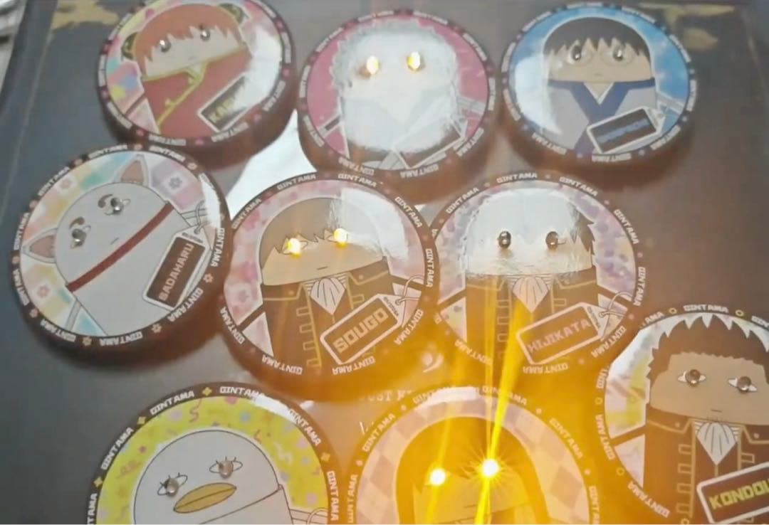 銀魂 海外 中国上海限定 電眼 缶バッジ 9個セット