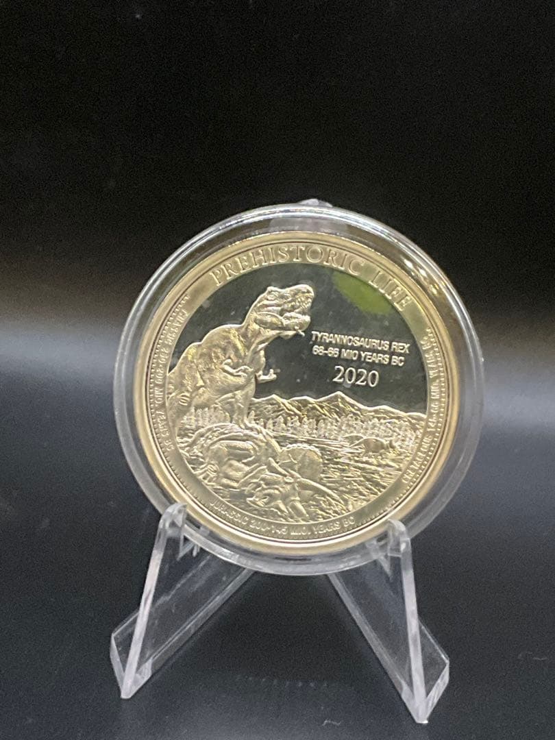 2020年プレヒストリックライフ ティラノサウルス レックス 1オンス銀貨