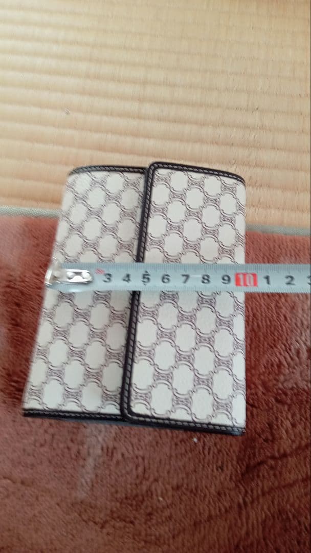 CELINE 二つ折り財布 ロゴパターン未使用品