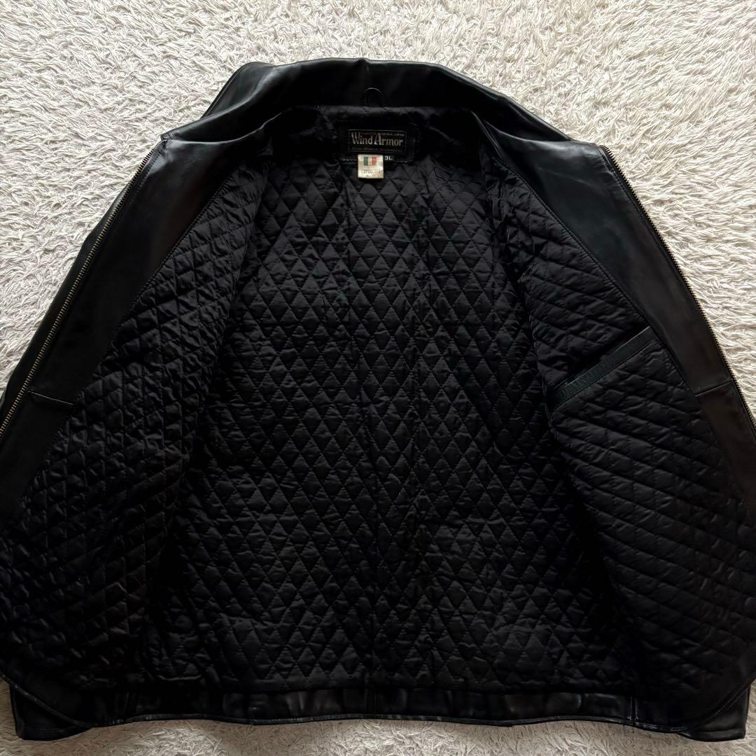 ★ホースハイド 3Ⅼ★ WIND ARMOR シングル ライダース 韓国 黒