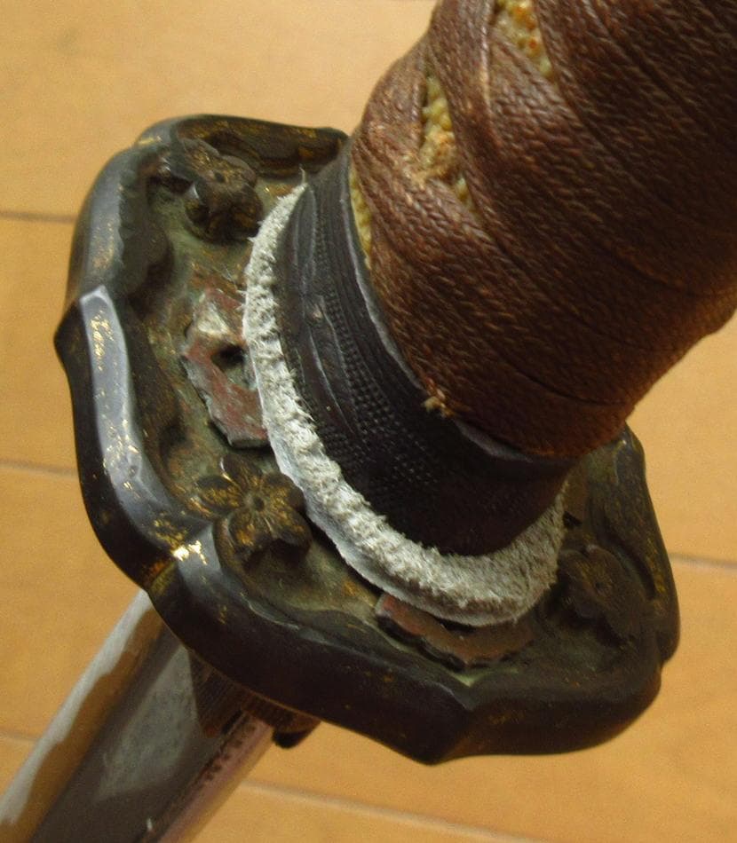 日本軍 陸軍将校用 三式 軍刀 拵え 模造刀付