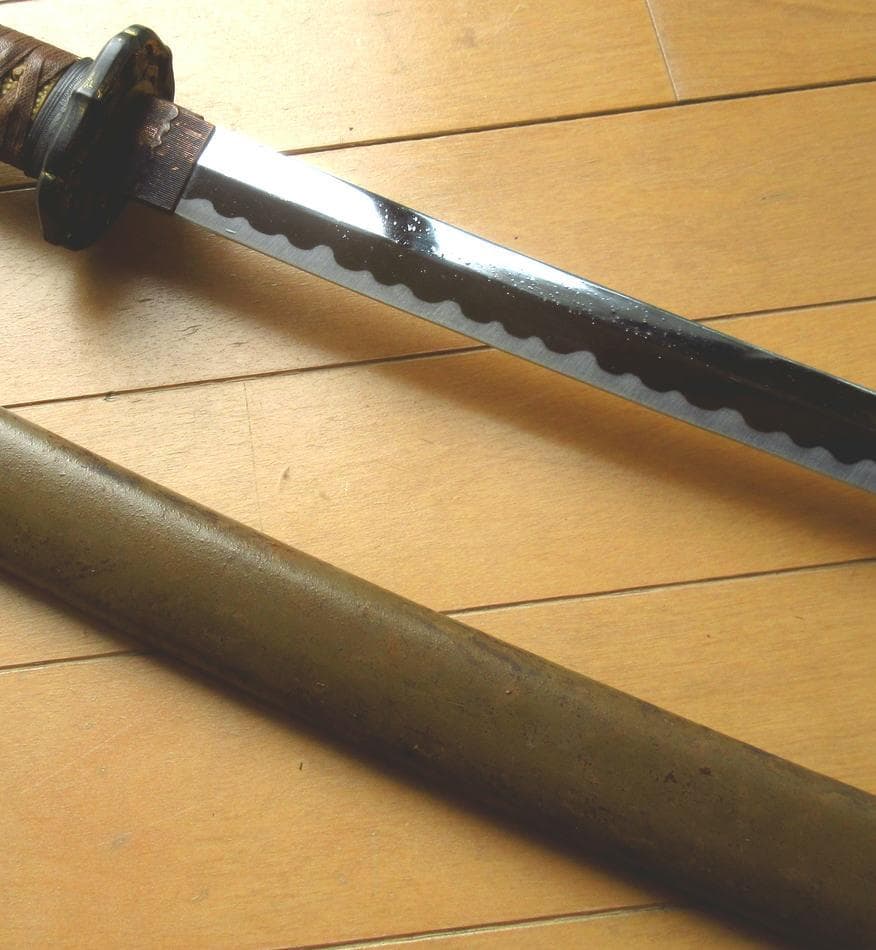 日本軍 陸軍将校用 三式 軍刀 拵え 模造刀付